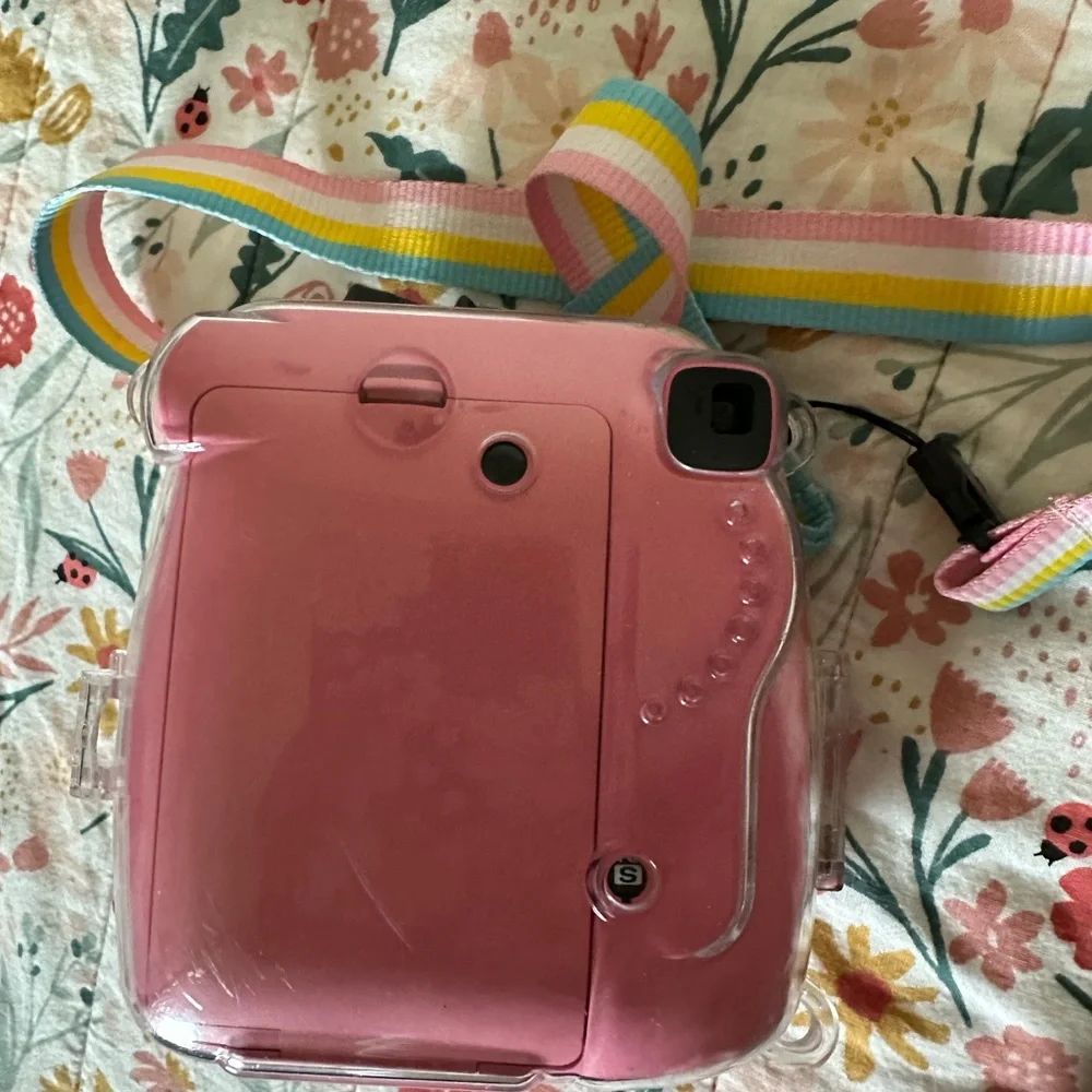 Fujifilm Pink Simulated Camera with Instax Features